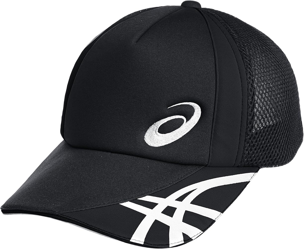 Amazon | [アシックス] メッシュキャップ XAC151 9090 ブラックx
