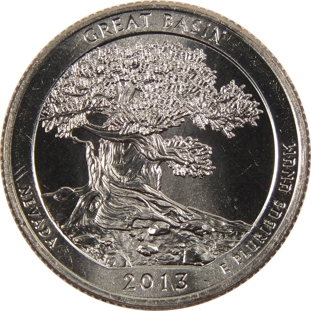 2013 P Great Basin National Park Quarter BU Uncirculated Clad 25c