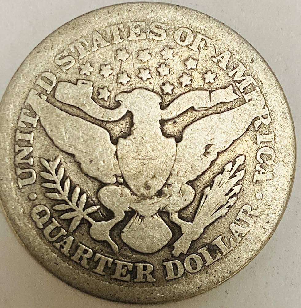 B*k様 アメリカ バーバークォーター 1896S 大特年 発行数18.8万枚 B*k