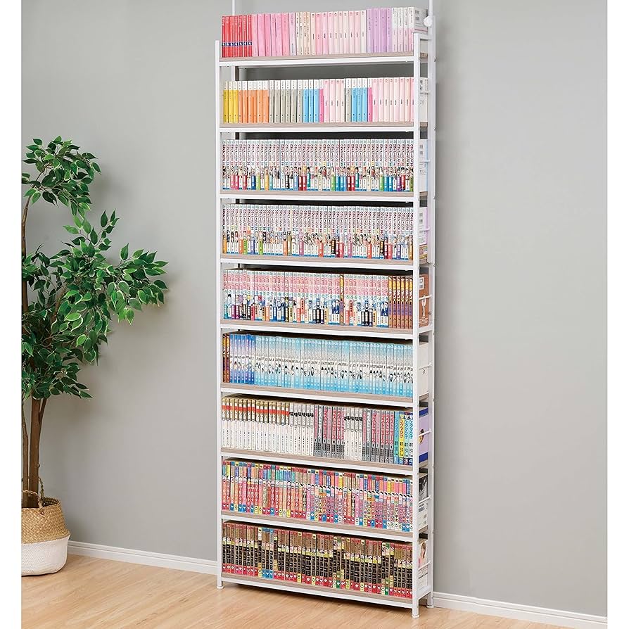 8tail 突っ張りラック 本棚 540冊収納 8tail 突っ張りラック 本棚 540