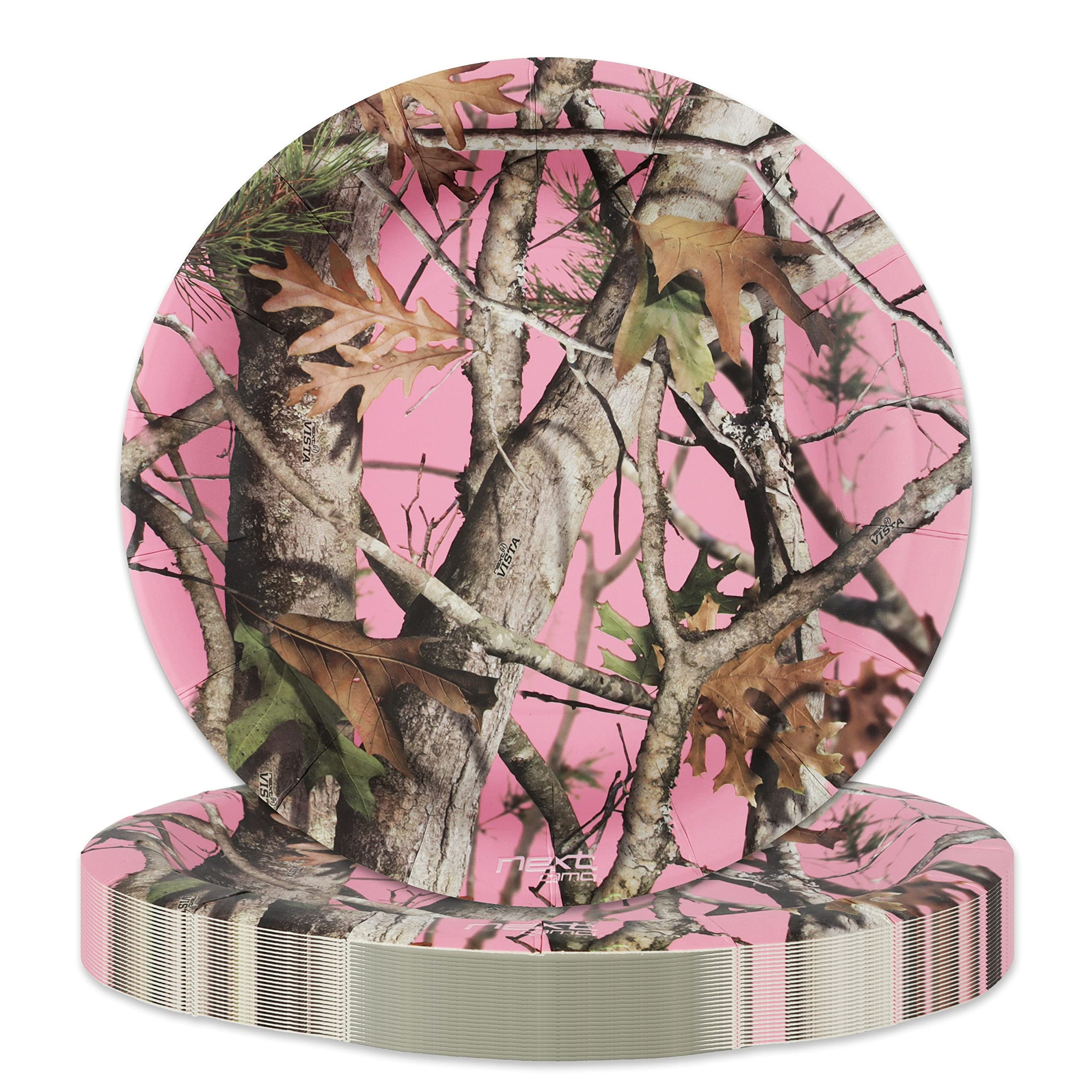 Amazon.co.jp: Havercamp ピンクカモ 9インチ プレート ラウンド (24