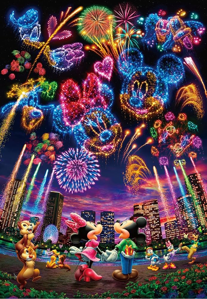 ディズニー 500ピース ジグソーパズル 花火の思い出 ミッキー
