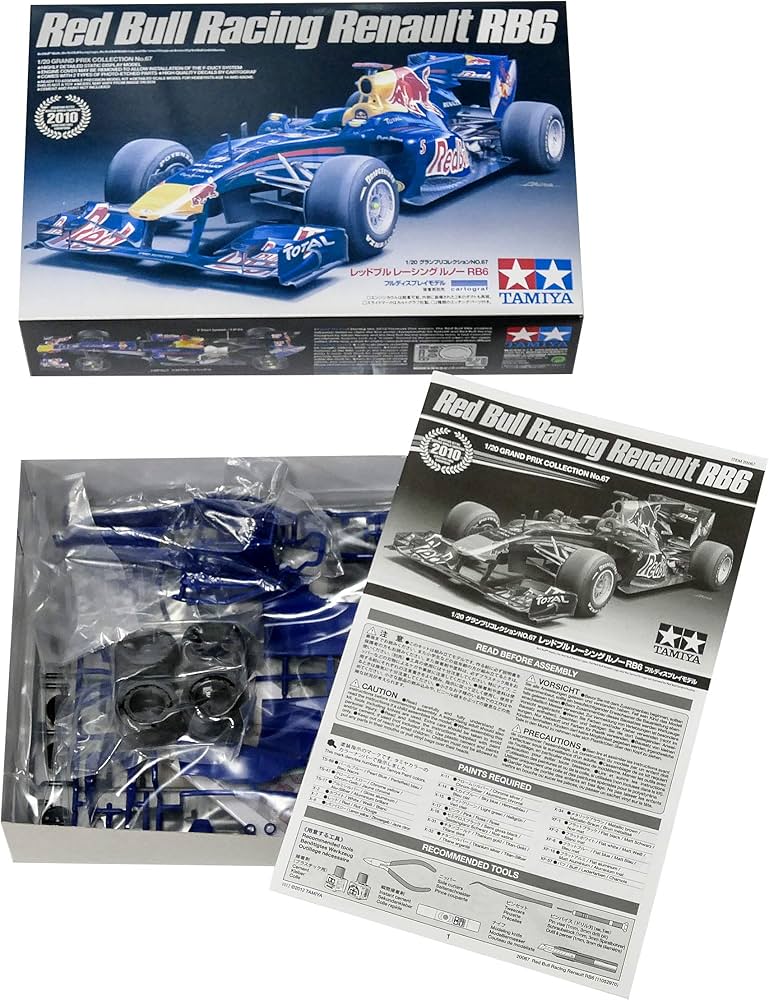 Amazon.com: Tamiya 300020067 1:20 Red Bull Racing Renault RB6