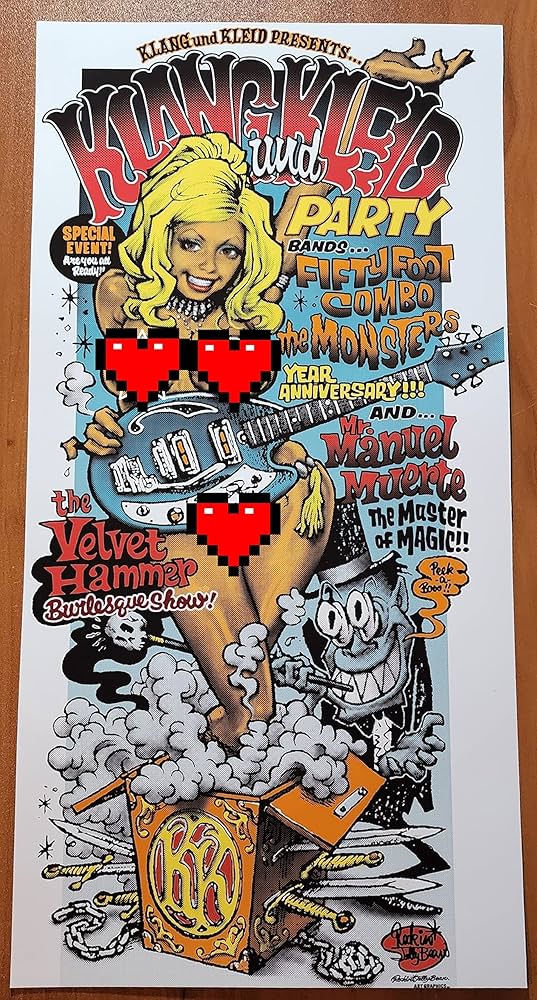 Amazon.com: Rockin Jelly Bean Klang Und Kleid Art Poster, Print