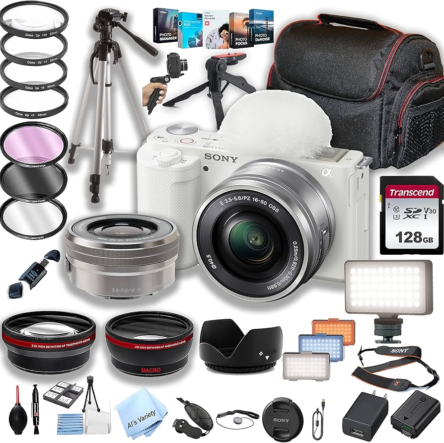Amazon.com : Sony ZV-E10 (White) Mirrorless Camera with 16-50mm