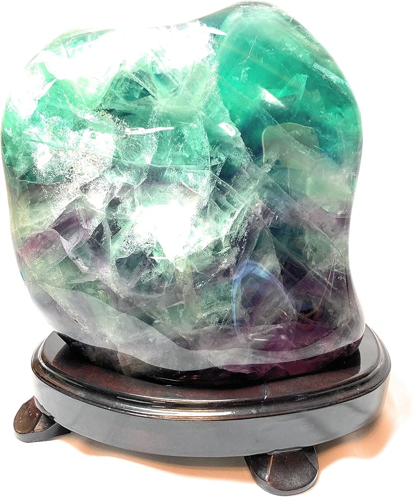 Amazon.co.jp: theory xyz フローライト原石 美品 置物 甲府製 秋光作