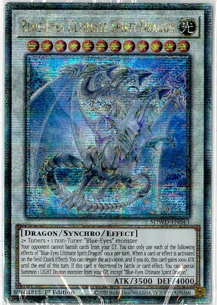 遊戯王 青眼の究極霊竜 25thシークレットレア クオシク 遊戯王 青眼の