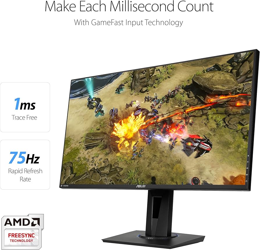 Amazon.com: ASUS VG275Q 27” Full HD 1080p 1ms Dual HDMI Eye Care