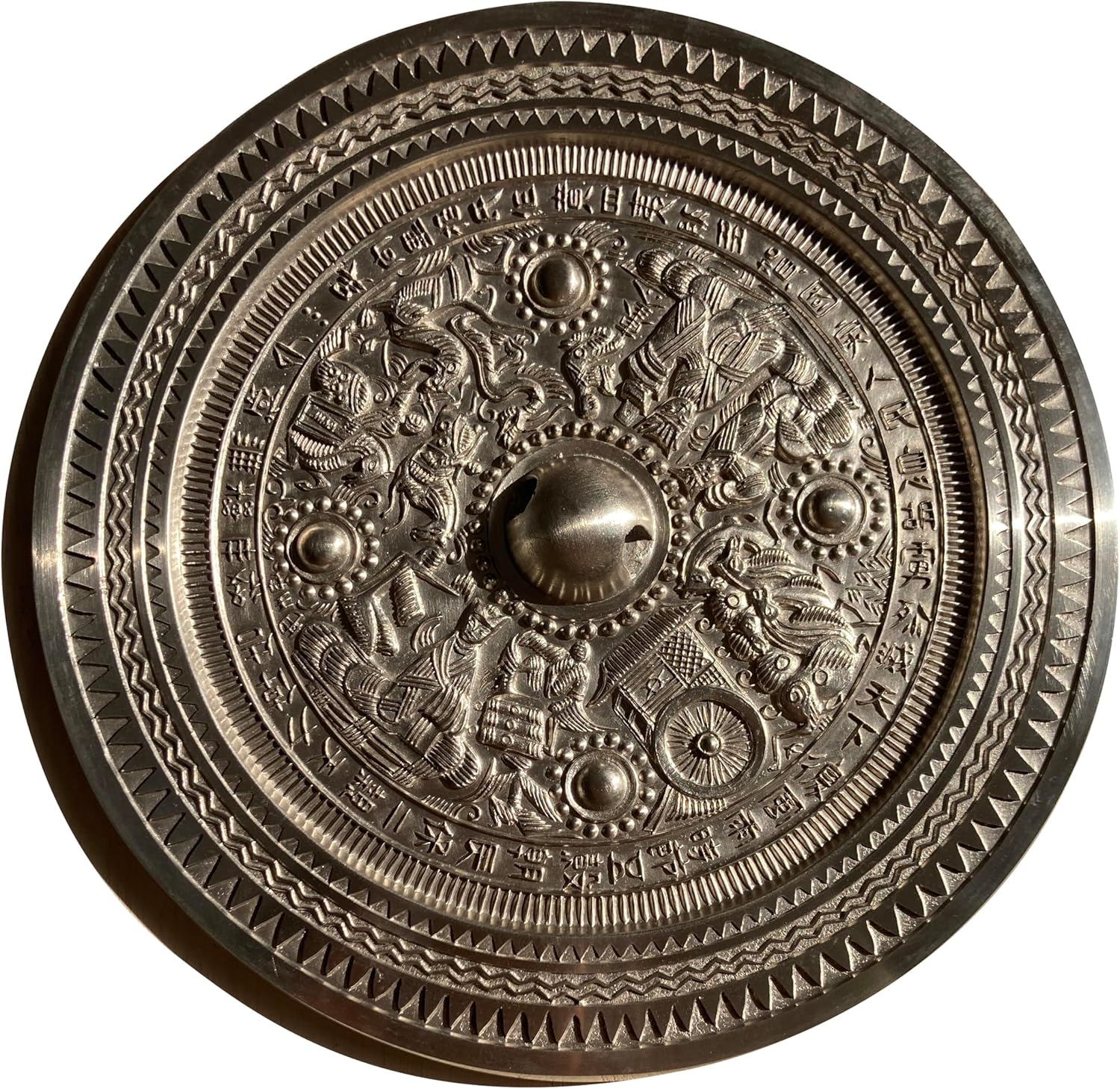 GXINF 後漢時代 神人車馬画像鏡復元 白銅鏡 青銅器 神鏡 卑弥呼 邪