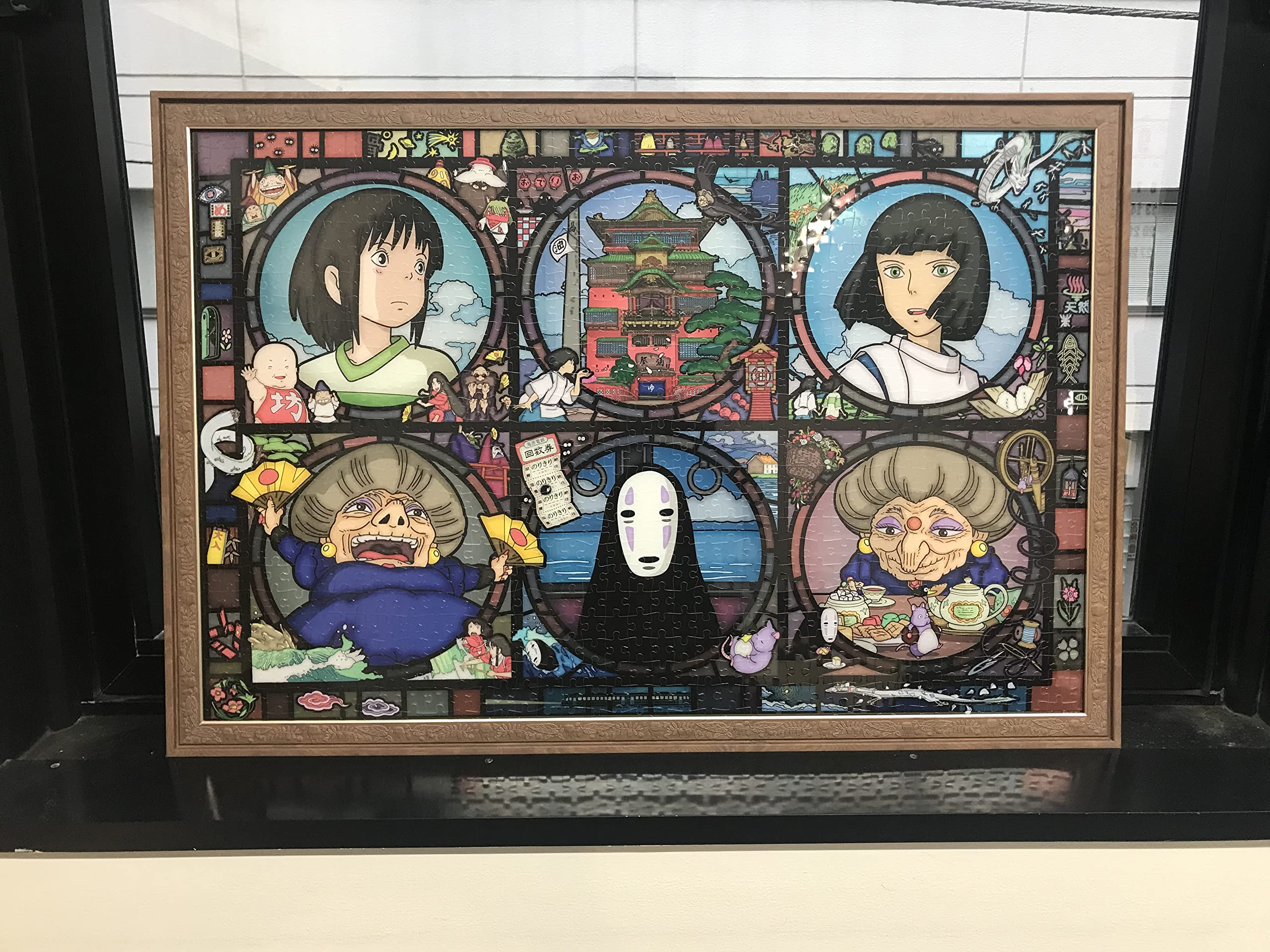 ジブリアート16 千と千尋の神隠しより「渋温泉」 額縁寸法32.7㎝×24.0