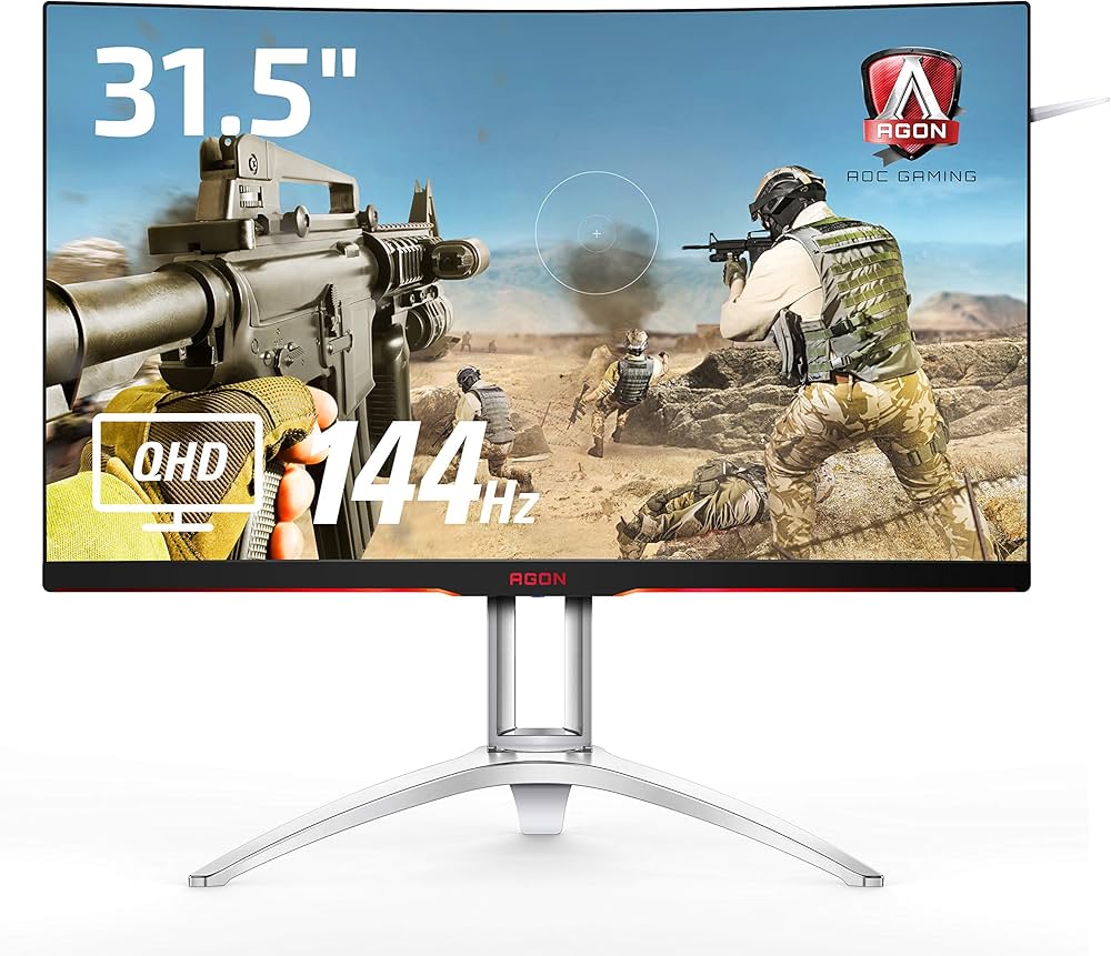 Amazon.co.jp: AOC ゲーミングモニター AG322QC4/11(31.5インチ/曲面