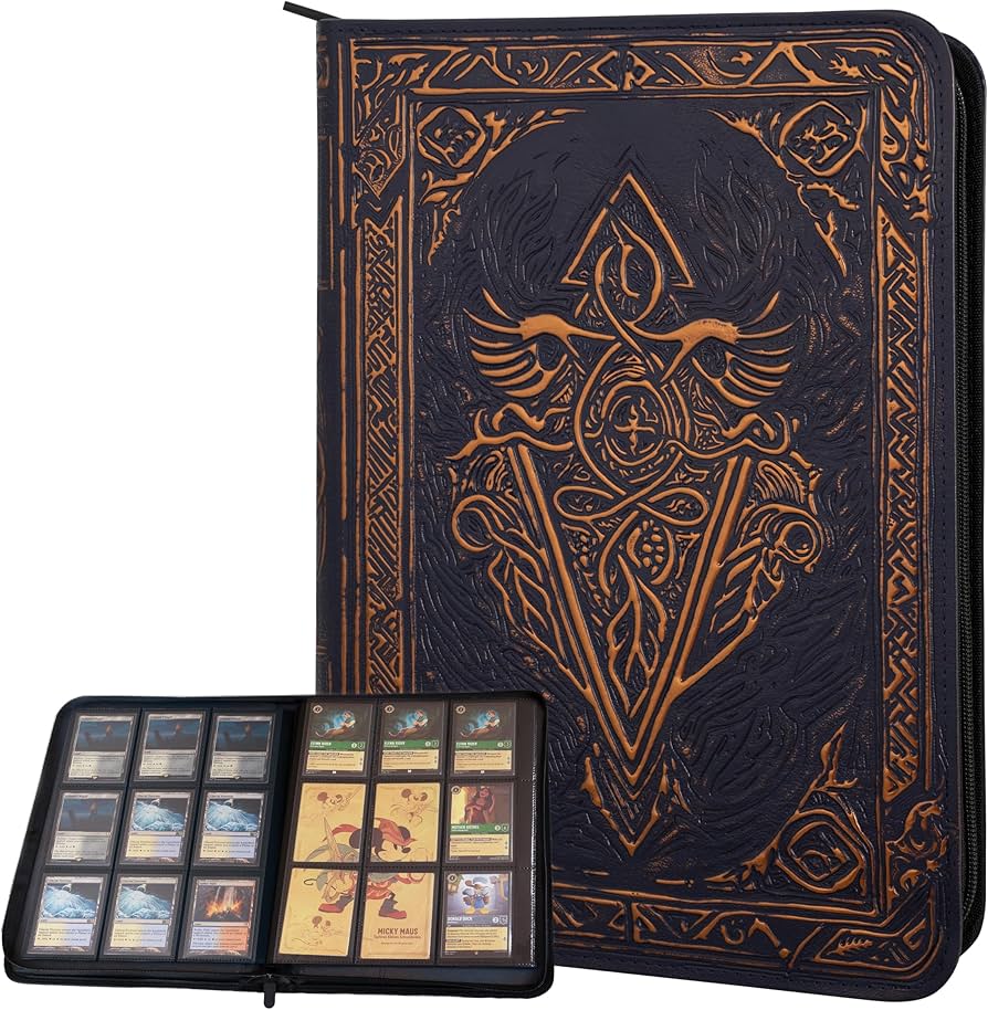 Amazon.com: Trading Card Binder - 9 Pocket Album w Zipper - 360