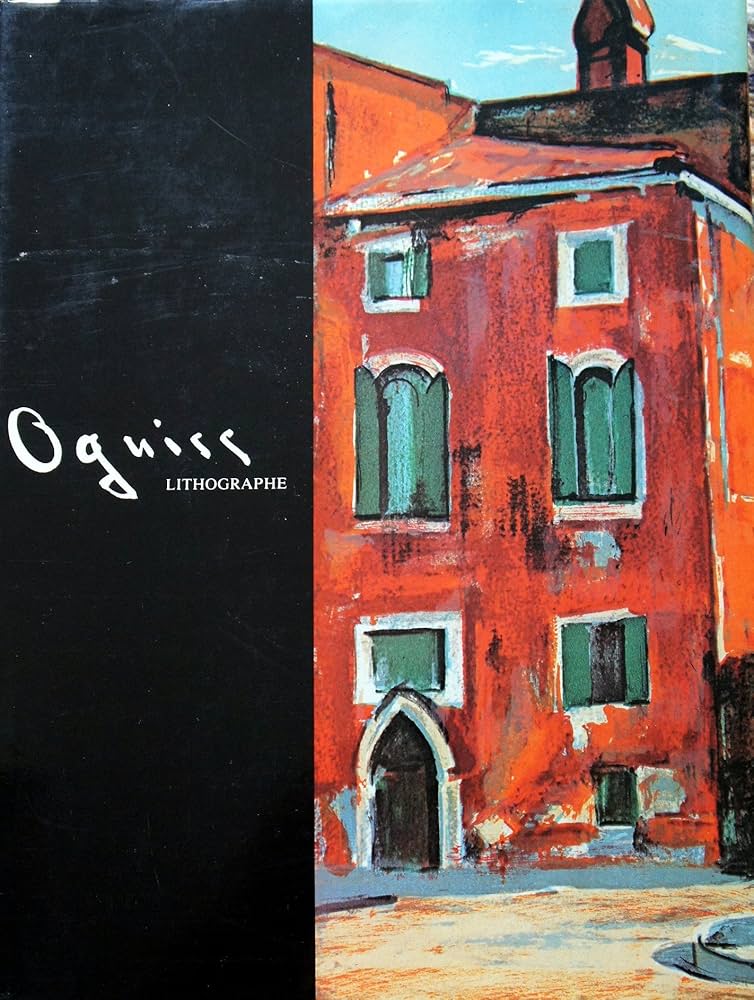 肉質油絵横絵12号小川のある並木道竹内敏彦額装仕上げ品