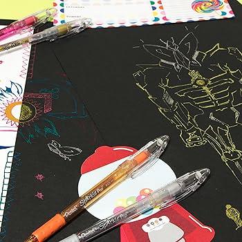 Amazon | ぺんてる アーツ スパークルポップメタリックゲルペン、1.0mm