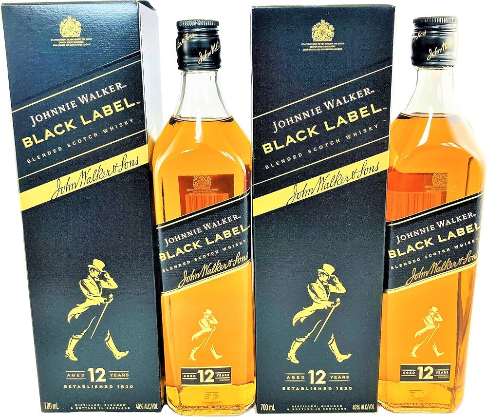 Amazon.co.jp: 【2本セット・箱付き】ジョニーウォーカー ブラック