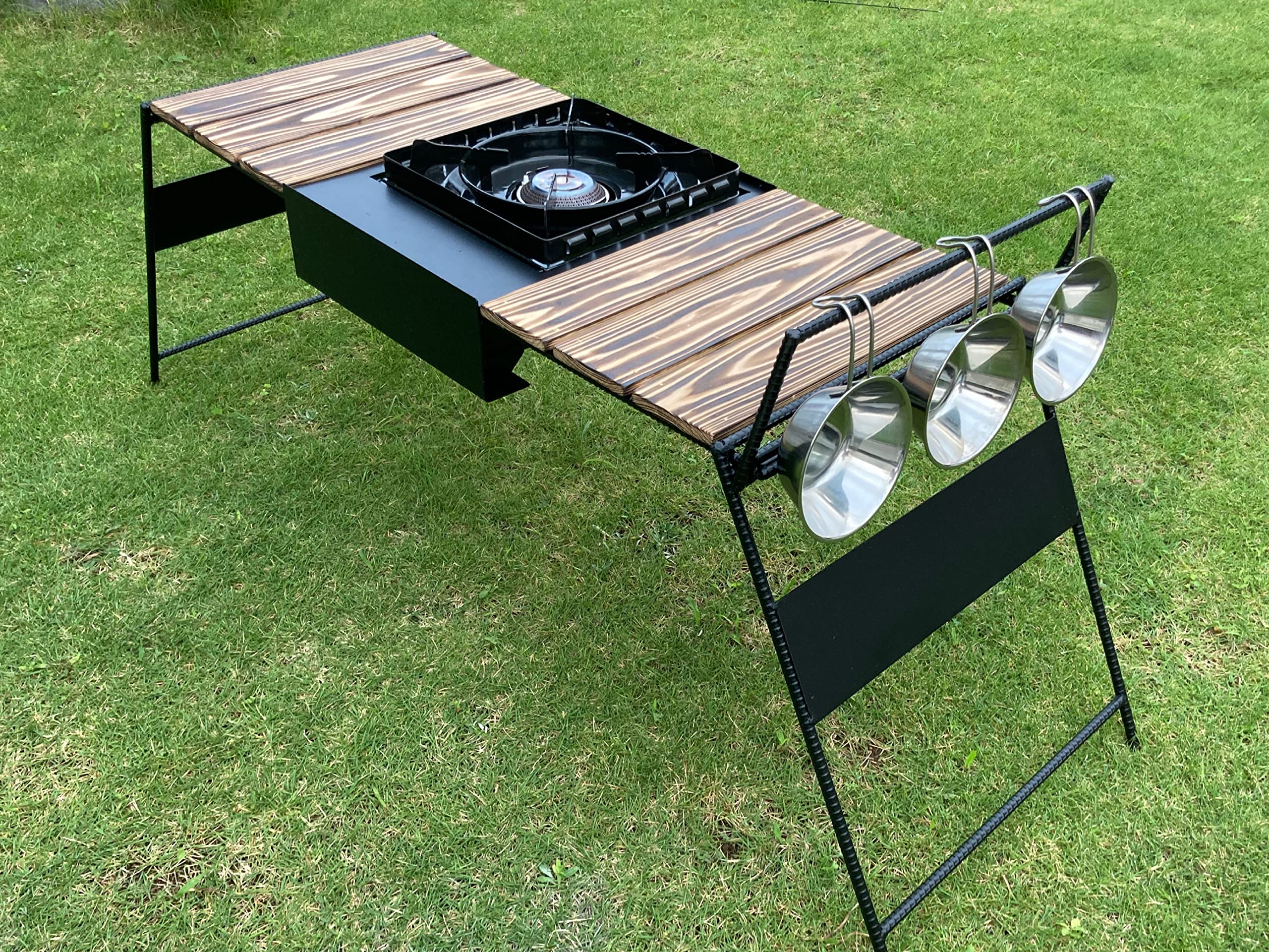 WILD OUTDOOR ワイルドアウトドア タフまるJr アイアンテーブル Amazon