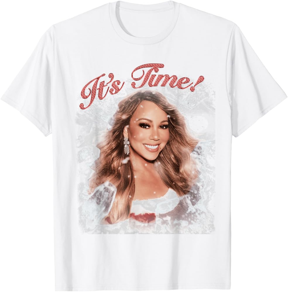 Amazon.com: Mariah Carey Official It's Time T-Shirt : Clothing
