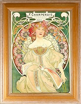 Amazon.co.jp: BiblioArt Series アルフォンス・ミュシャ「夢想」 額装