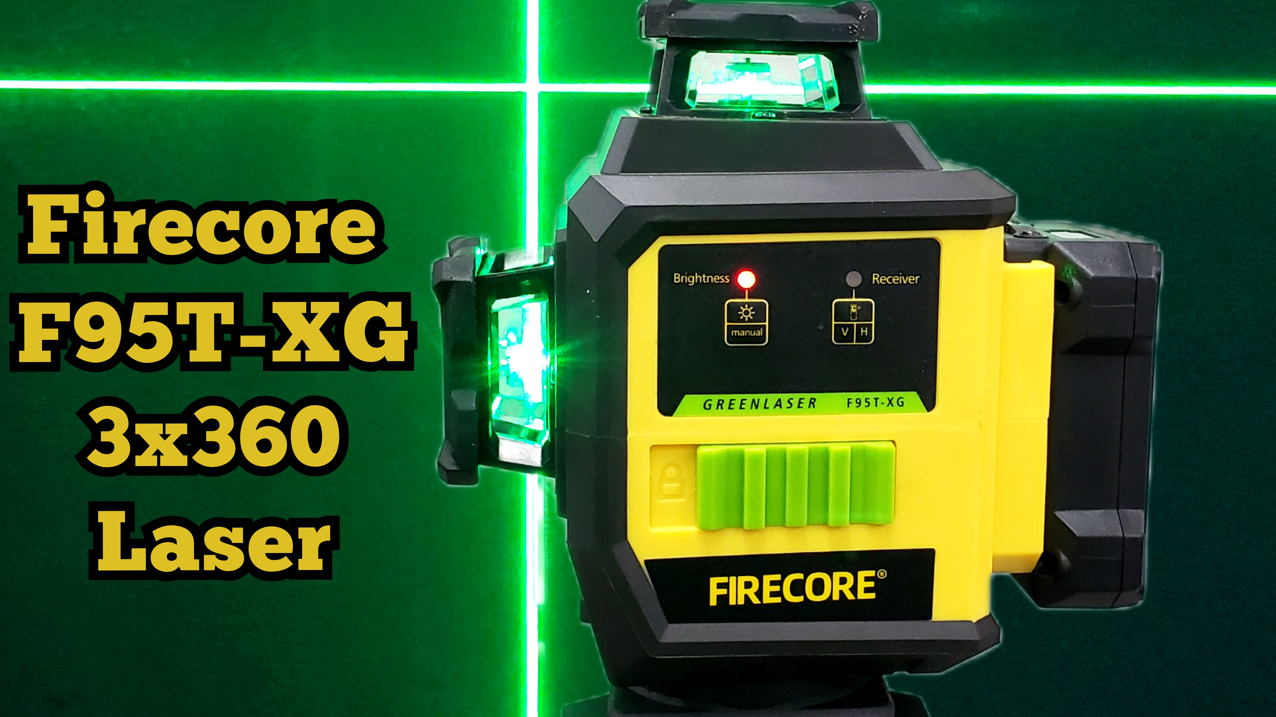 Watch Self-Leveling 3x360 Green Laser - Firecore F95T-XG Review on