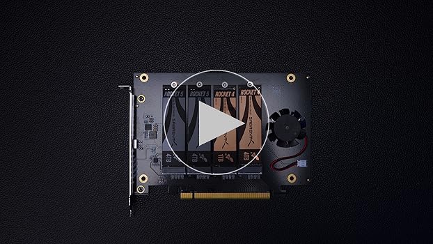 SABRENT 4-Drive NVMe SSD to PCIe 4.0 X 16 Adapter Card with Active