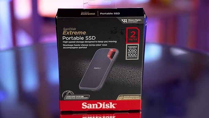 Amazon.com: SanDisk 2TB Extreme Portable SSD - Up to 1050MB/s, USB