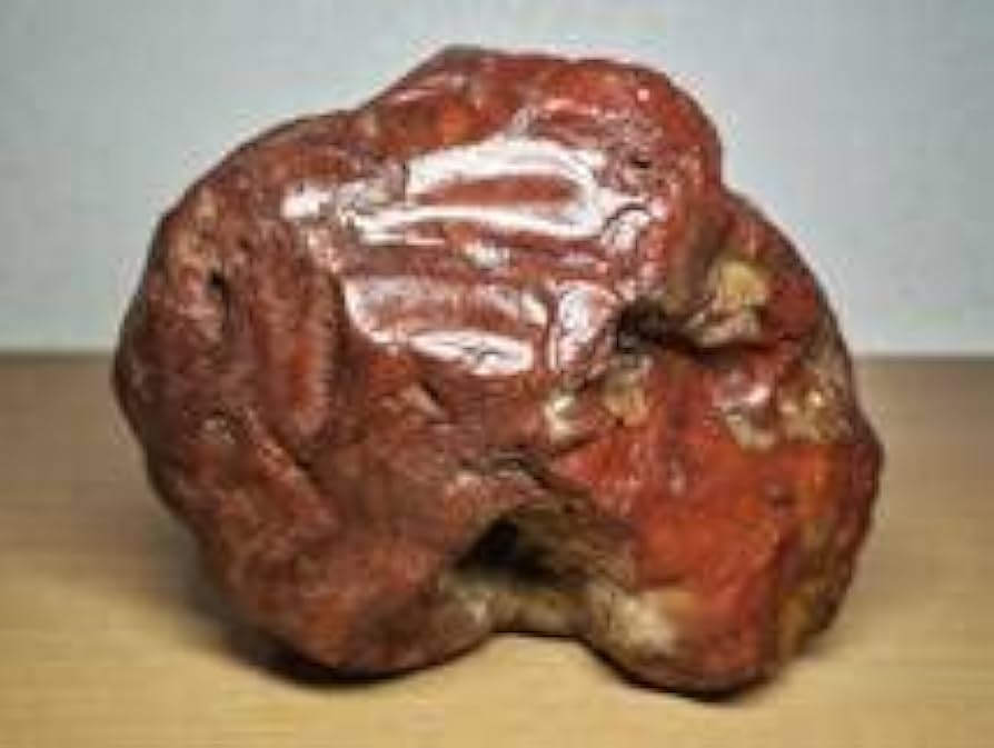 ☆赤碧玉✕緑碧玉原石☆糸魚川赤玉石【横川・転石・川ズレ・ウブ860g】