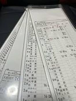 JR西日本 大阪電車区 485系 運転時刻表(スタフ) JR西日本 大阪電車区