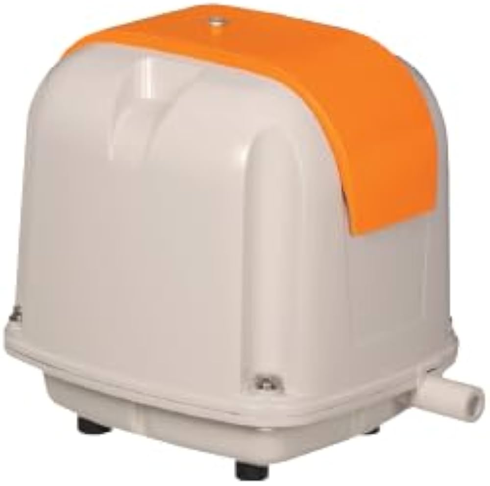 Amazon | 安永エアポンプ AP-80G ブロワー 浄化槽用 オレンジ色 80L