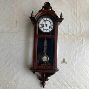 ホールクロック 彫刻装飾付き 柱時計 大きな古時計 アンティーク