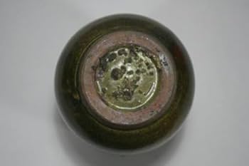 19世紀.壺屋焼.髪油壺 19世紀.壺屋焼.髪油壺