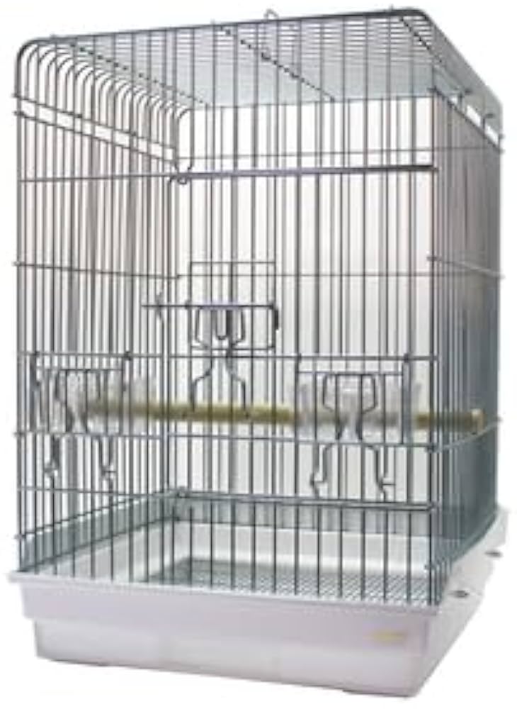 Amazon | ホーエイ 鳥かご 465オウム ホワイト | ホーエイ | 鳥かご