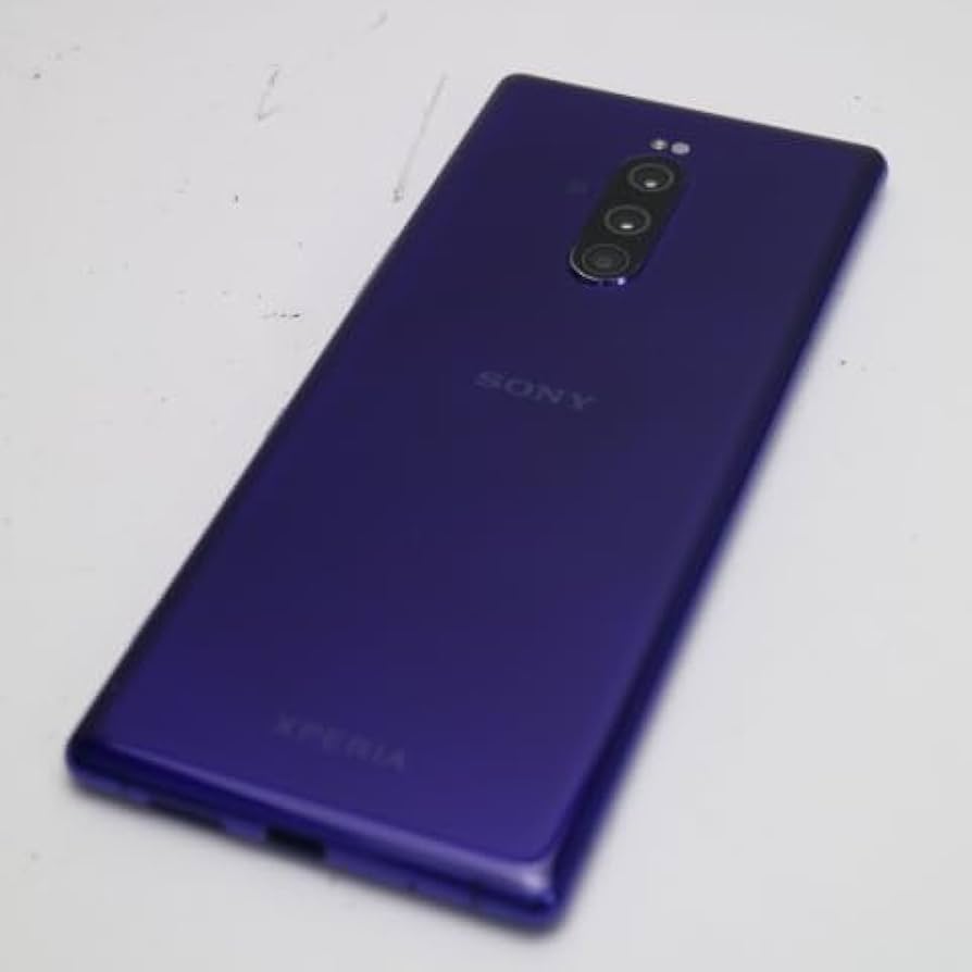 Amazon | 未使用 802SO Xperia1 Softbank パープル 〇判定 SIMロック