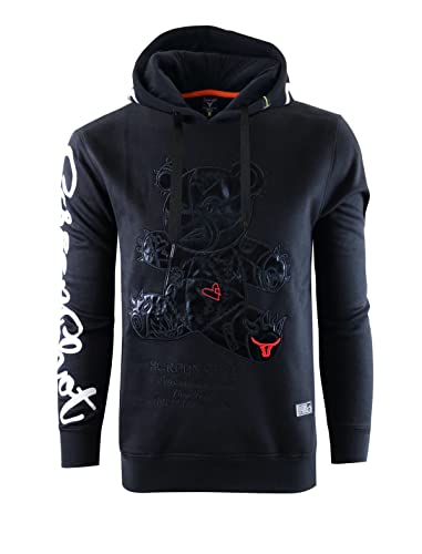 SCREENSHOT-H1113 Mens Urban Hip Hop Premium Fleece Hoodie - Shiny