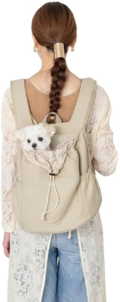 Amazon | monchéri モンシェリ [ペット巾着メッシュギャザーリュック