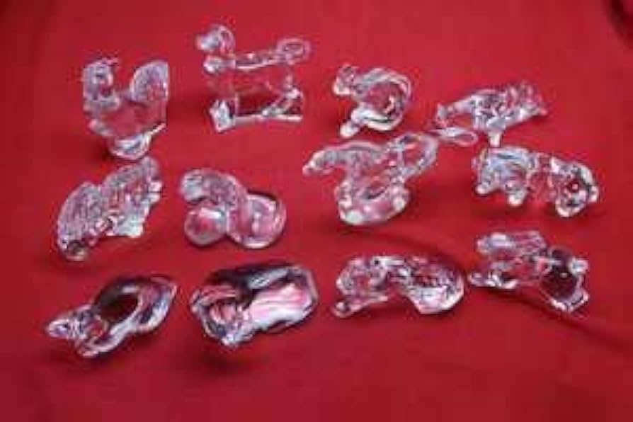 超美品バカラ十二支セットクリスタルガラス 干支の置物12点セット箱あり