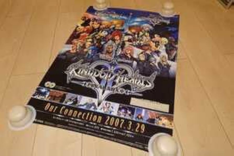 キングダムハーツ ファイナルミックス 販促B2ポスター 額装付き