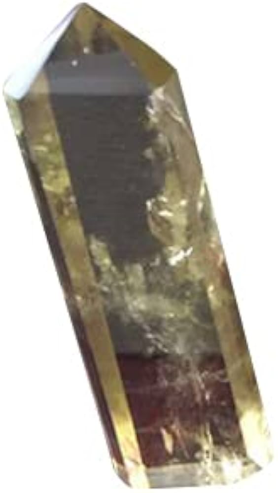 黄水晶原石石柱