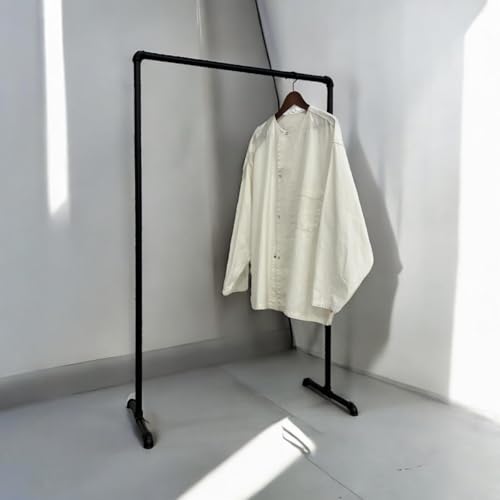 二段ガス管ハンガーラック好好衣服店 インテリア性抜群の店舗に適した