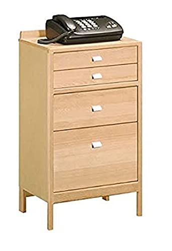 カリモク家具 コロニアル 電話台 FAX台 引き出し2杯 観音扉付き収納