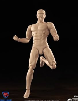Amazon.co.jp: [AC]CRAZY FIGURE 1/12 LT003可動男性素体 可動
