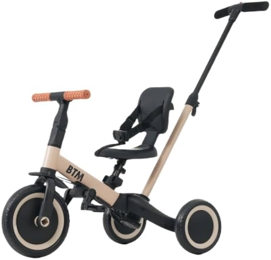 Amazon.co.jp: 子供用三輪車 4in1 三輪車のりもの BTM 押し棒付き