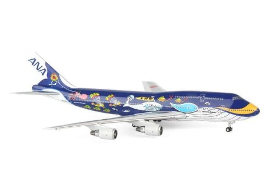 ANA 全日空 1/200 B747-400 ジャンボジェット Amazon.co.jp: 全日空