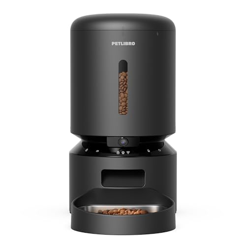 PETLIBRO - 自動給餌器 猫用 カメラ付き 自動餌やり器 犬 1080P 暗視