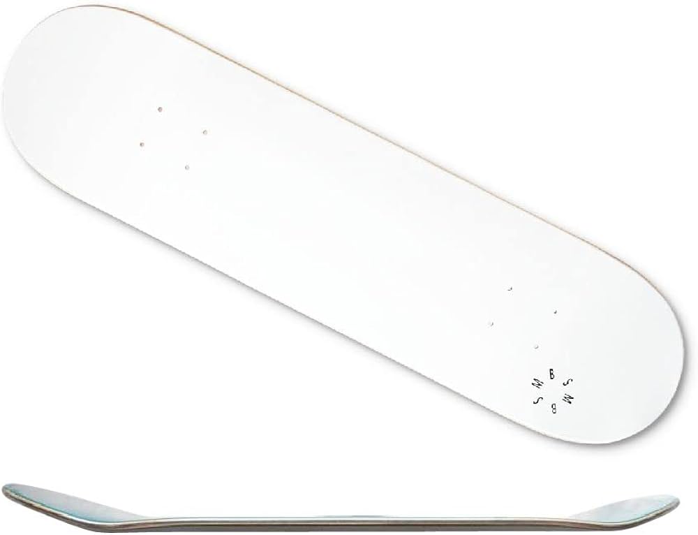 Amazon | SMBLANKS 8.0インチ チートデッキ(ローテール) 白 | SM