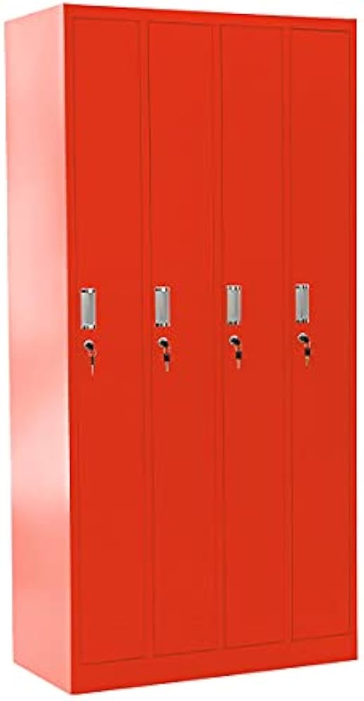 Amazon.co.jp: ロッカー 4人用 鍵付き 4列1段 スチールロッカー 更衣