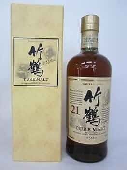 Amazon.co.jp: 【ニッカ】竹鶴 21年 ピュアモルトスリムボトル 43度