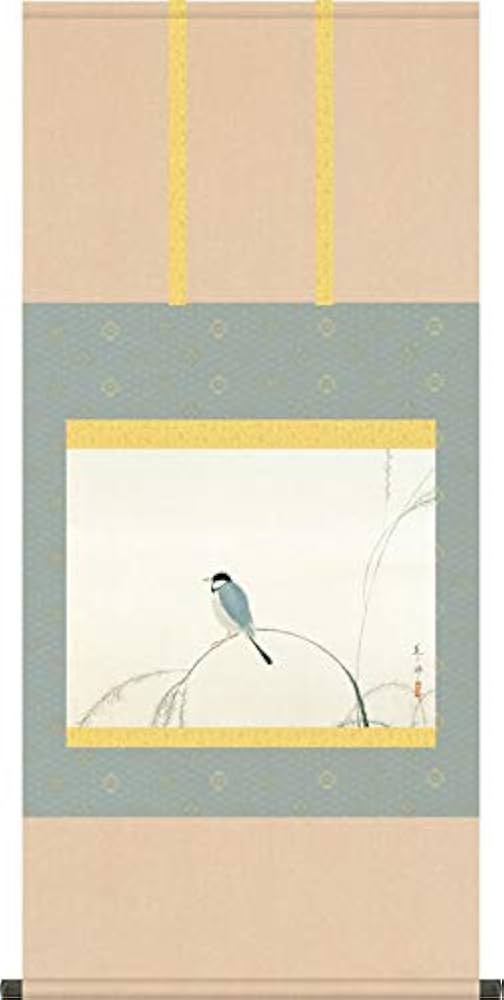Amazon.co.jp: 掛け軸 掛軸 速水御舟（はやみぎょしゅう）・ ・ 文鳥