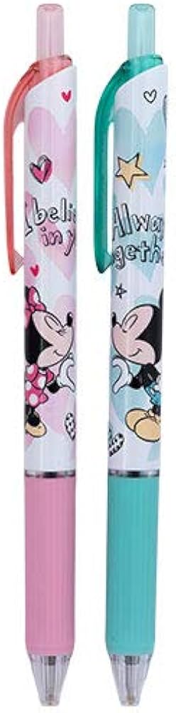 Amazon | ミッキー＆ミニー ボールペンセット 文具 ステーショナリー