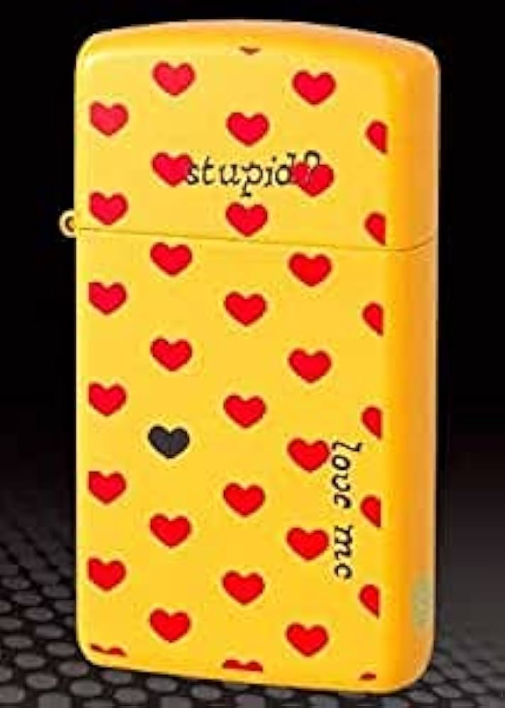 Amazon.co.jp: ライター hide ヒデ スリム No.1 Yellow Heart イエロー