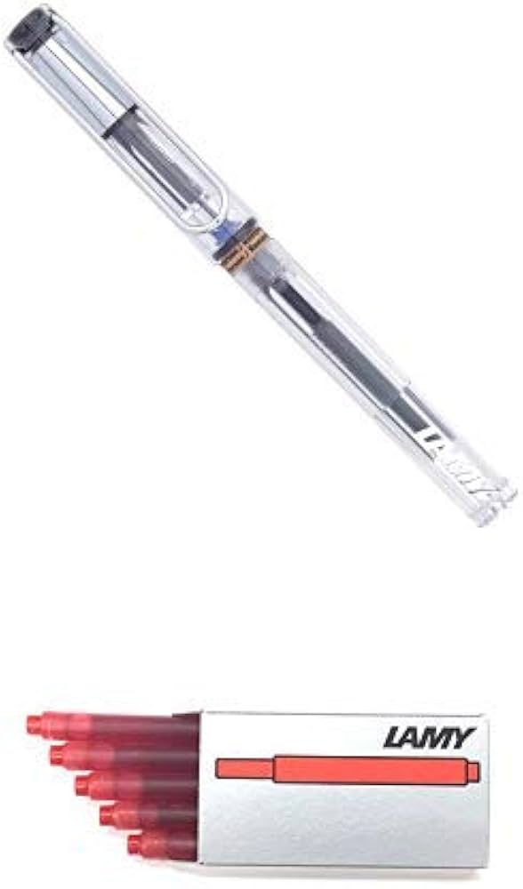 LAMY Safari 万年筆 スケルトン コンバーター ペン先 EF Amazon | LAMY